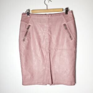 Sandwich_ Purple faux leather pencil skirt in Great condition Size medium